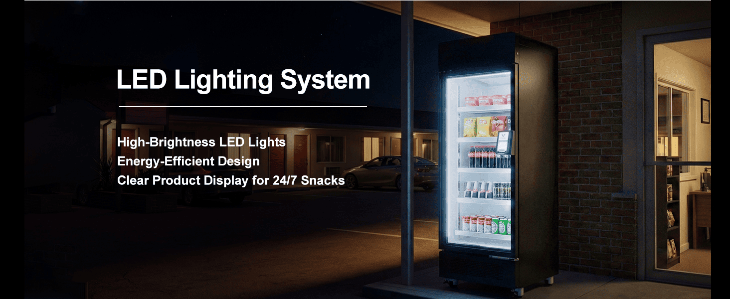 Merchandising de Interiores AFEN Exposição aprimorada dos produtos com iluminação LED de alto brilho para impulsionar as vendas.